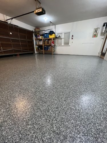 Epoxy flooring in House in Vancouver